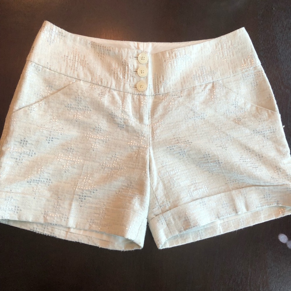 Silver, Off-white Shorts